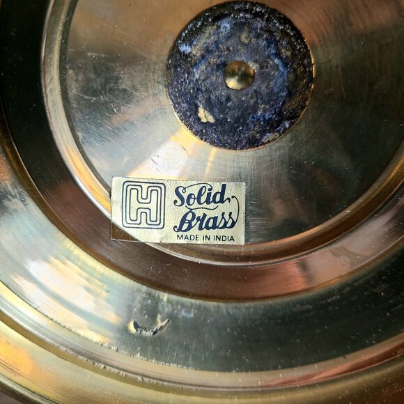 Vintage Solid Brass Mid Century 3 Branches Candleholder. Home Holiday Decor. - Picture 8 of 8